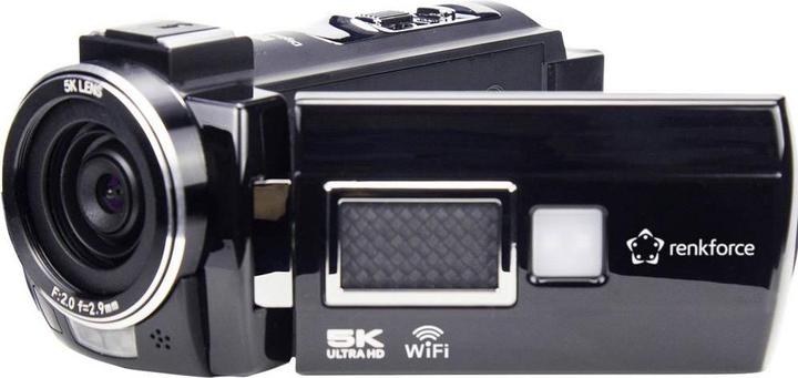 Actual product image Renkforce RF-DV-200 Camcorder 5K 7.6 cm 3 Zoll 8 Megapixel Schwarz