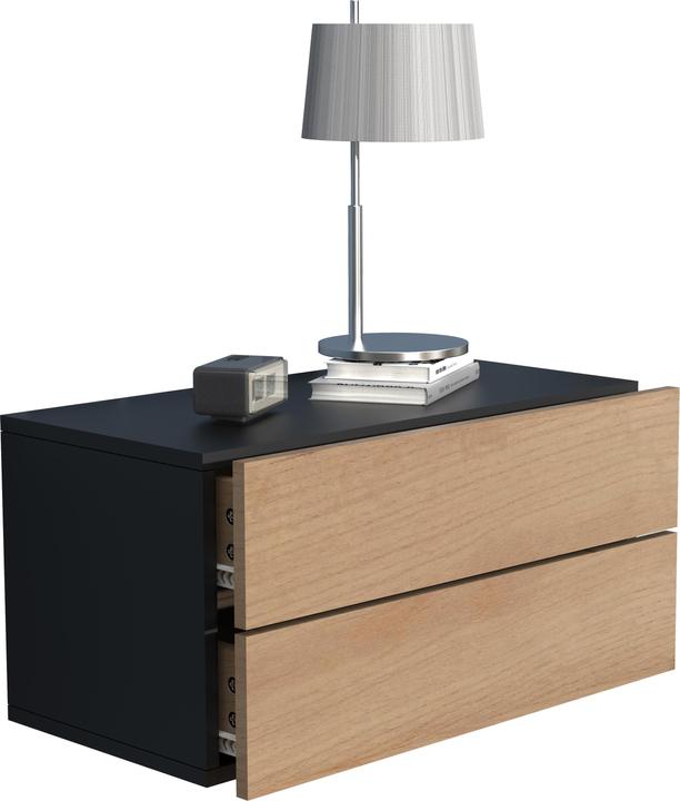 Actual product image VCM Wooden Wall Drawer Bedside Cabinet Wall Board Drawer Console Bedside Table Usal L 60 cm (60 x 32 x 32 cm)