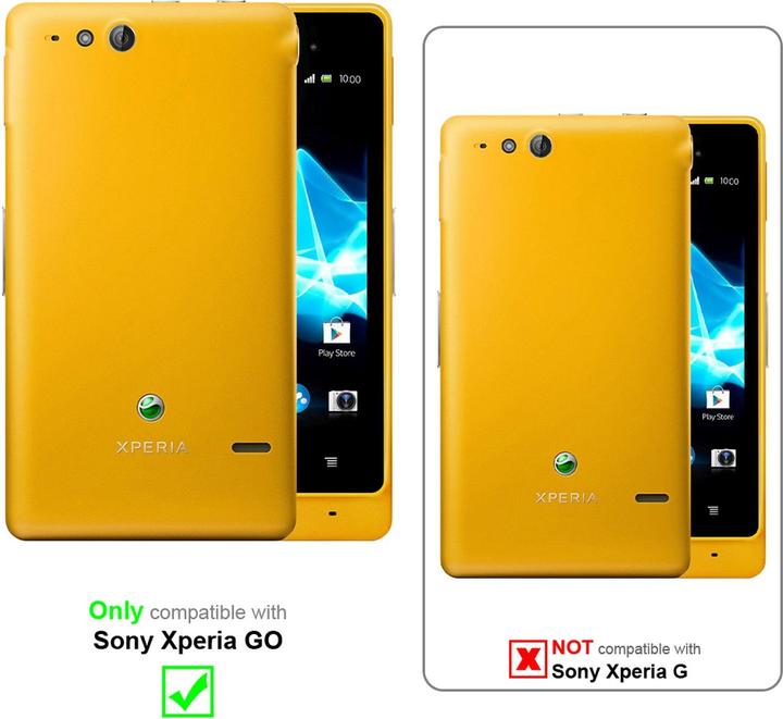 Actual product image Cadorabo TPU X-Line Cover (Sony Xperia Go ST27i)