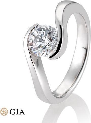Produktbild Breuning Ring Schwung 0,80-1,50 ct. (51, 750/18 K Gold)