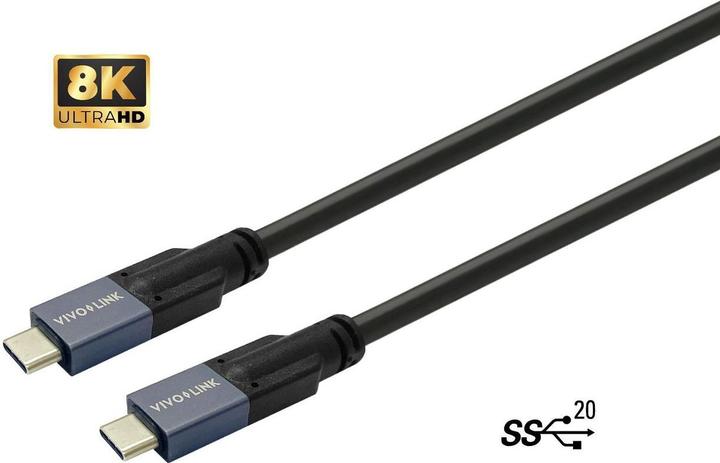 Actual product image Vivolink USB-C to USB-C Cable 7m (7 m, USB 3.2 Gen 2)