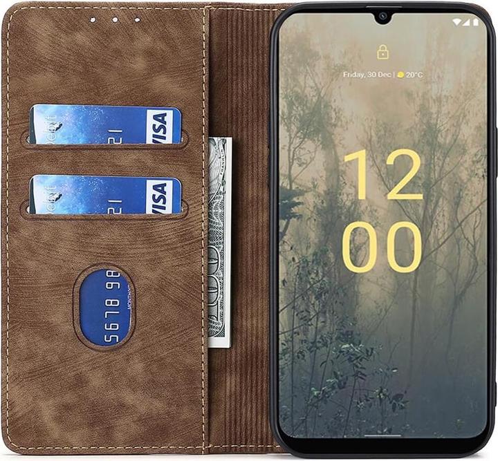 Immagine prodotto Cover-Discount Nokia C32 - Custodia con blocco RFID marrone (Nokia C32)