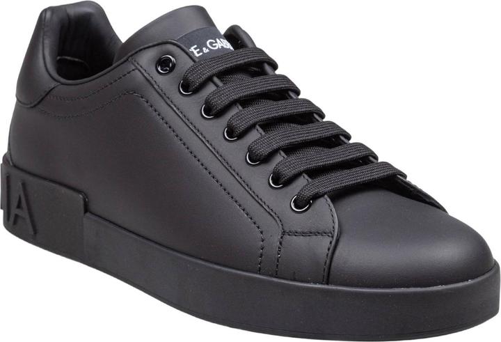 Dolce & Gabbana portofino sneakers in black calfskin (42)