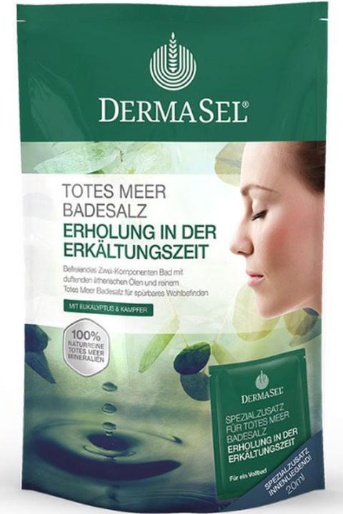 Produktbild DermaSel Badesalz Erkaelt +20ml 400g (400 ml, Badepralinen)