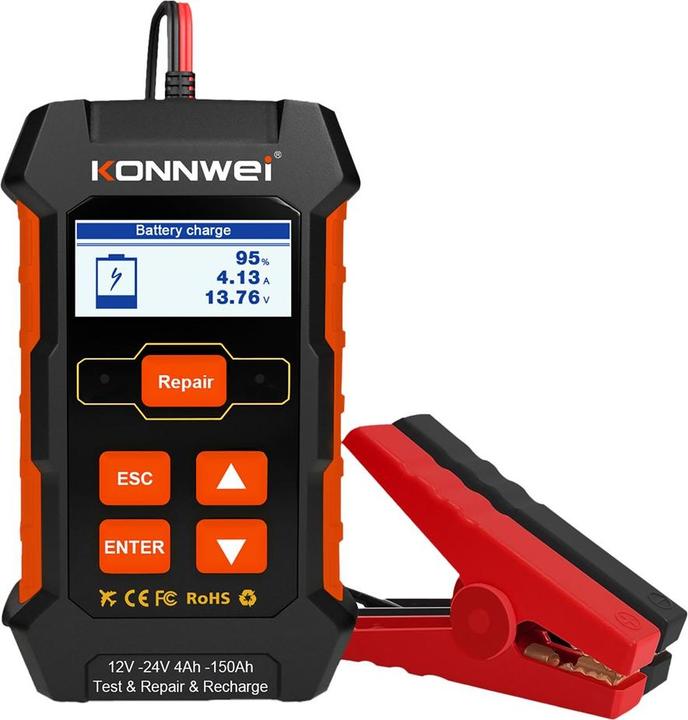 Konnwei Gleichrichter, Batteriemessgerät 520 (12V, 24V, 10 A)