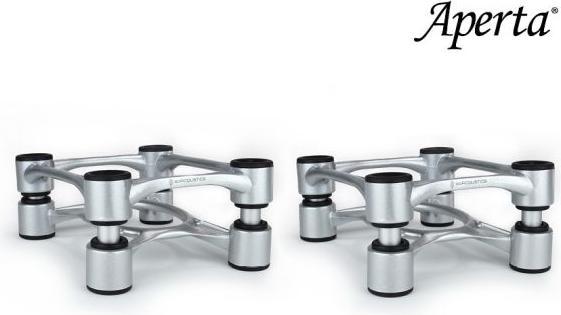 Produktbild Isoacoustics Aperta Speaker Ontkoppeling Stands, Per Paar, Alu-Zilver (1 Paar, Ständer, Neigbar)