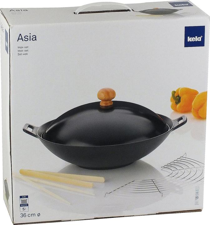 Produktbild Kela Asia Wok (36 cm, Wok Pfanne, Gusseisen)