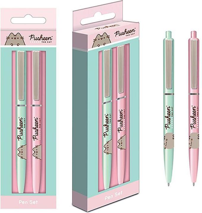 Pusheen Biros set Botanical set 2-pack (Brown, Green, Pink, 2 x)