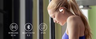 Actual product image Vidonn T3 wireless headphones - white (22 h, Wireless)