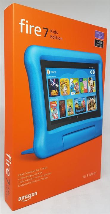 Immagine prodotto Amazon Fire 7 Kids Edition - 17,8 cm (7 pollici) - 1024 x 600 pixel - 16 GB - 1 GB - 1,3 G (7", 16 GB, Viola)