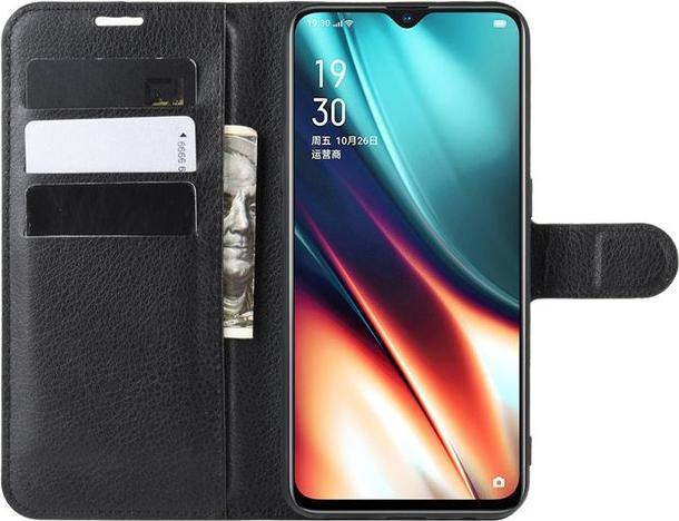 Actual product image MU Classic Litchi Leather Bookcover Series (Realme XT, Realme X2)