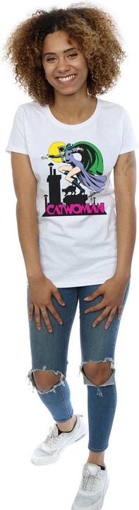 Actual product image Womens/Ladies Catwoman Text Logo Cotton T-Shirt (M)