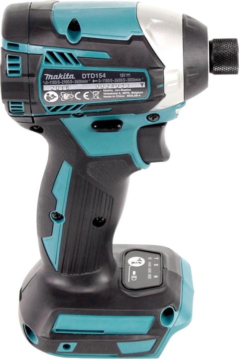 Immagine prodotto Makita DTD 154 SFJ-R Avvitatore a impulsi a batteria 18V 1/4" 175Nm Brushless + 2x batteria ricaricabile (Batteria ricaricabile)