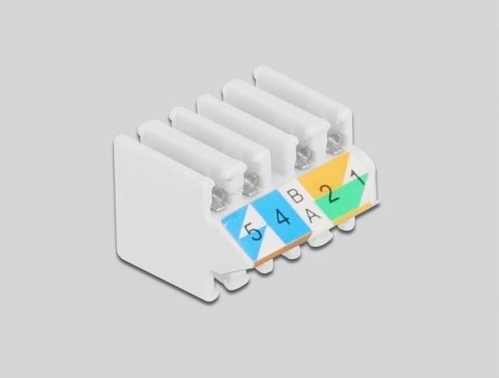 Immagine prodotto Delock Spina RJ45 Cat.6 UTP senza attrezzi 1 pezzo, Bianco (Connettore del cavo di rete)