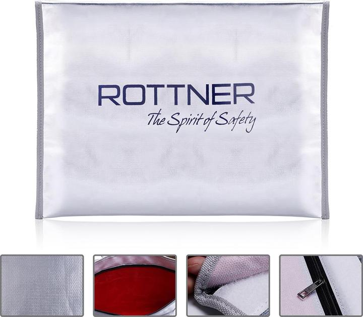 Produktbild Rottner feuerfeste Dokumententasche Fire Proof Bag DIN A3 (A3)