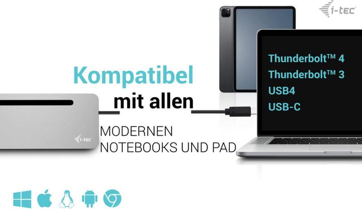 Produktbild i-tec USB-C Metal Ergonomic (USB-C, 11 Ports)