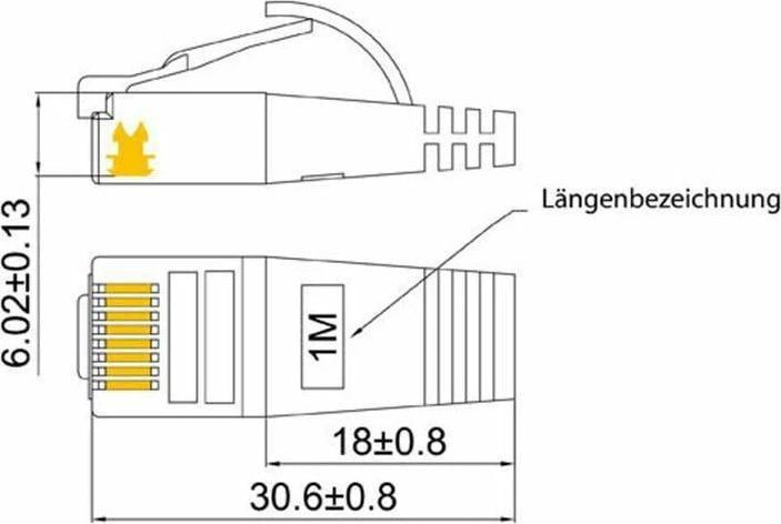 Actual product image Wirewin Network cable (STP, CAT6, 20 m)