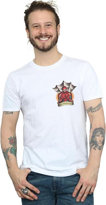 Produktbild SpiderMan Tattoo Breast Print TShirt (5XL)