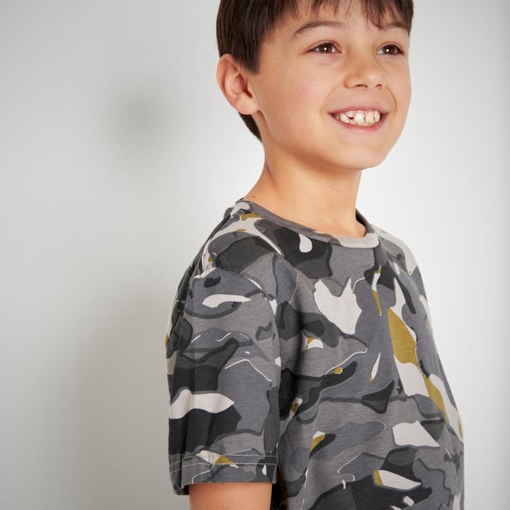 Produktbild Solognac T-Shirt Kinder Camouflage WOODLAND grau (8, 9, 10)