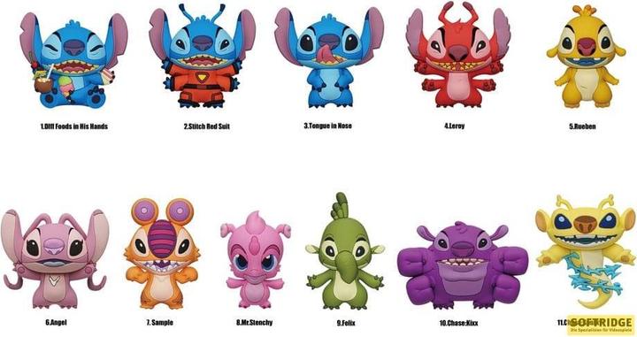 Productafbeelding Monogram Int. Lilo & Stitch PVC taslabels serie 5 Display (24)