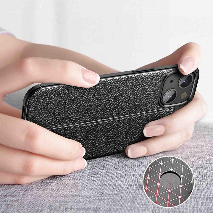 Image du produit Cadorabo TPU Cover similicuir structure (Apple iPhone 13)