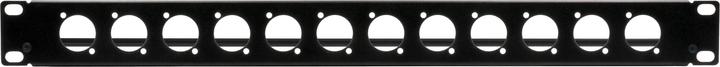 Image du produit Exsys Panneau de rack 19", 1U, 12x D-type (XLR), avec barre de soudure (Accessoire)