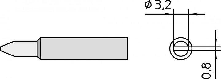 Immagine prodotto Weller Erem XNT C 3,2 mm (1 punta per confezione) (Punta di saldatura)