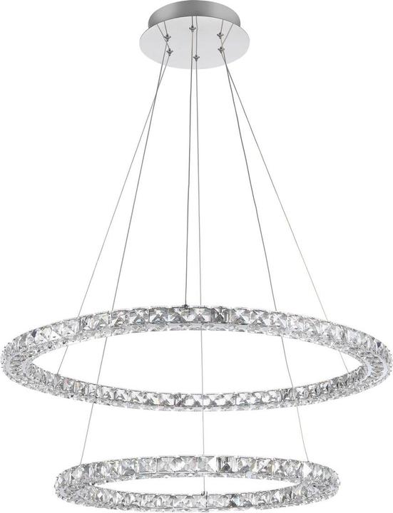 Immagine prodotto Nova Luce QUENTIN LED lampada a sospensione cromo 60W bianco neutro 120x70cm 9172518