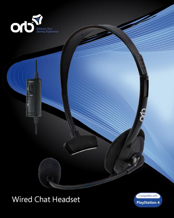 ORB Playstation 4 - Cuffie per chat via cavo () (Cablato)