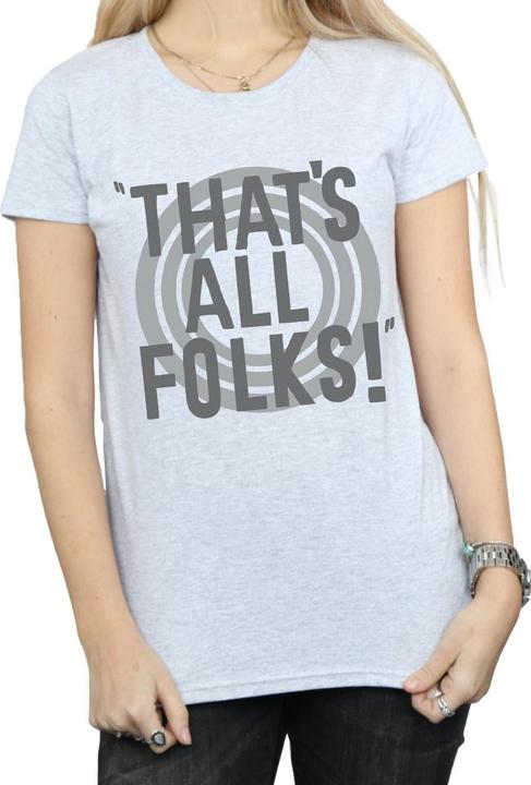 Produktbild Looney Tunes That's All Folks Text TShirt (M)