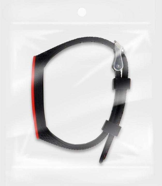 Actual product image OEM Strap Elastomer strap LIFESTYLE for XIAOMI Mi Band 5 / 6 balck (04) (Elastomer, Mi Volume 5)