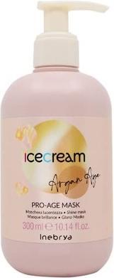 Inebrya Ice Cream Argan Age Pro-Age Mask - Argan Oil Based Mask for Radiant Shine - 300ml (300 ml)