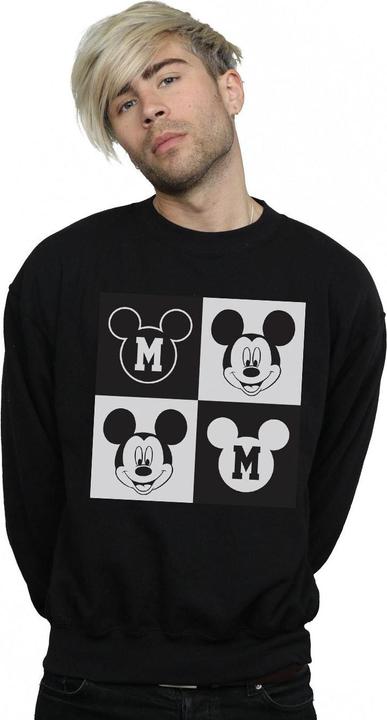 Actual product image Disney Mens Mickey Mouse Smiling Squares Sweatshirt (XL)