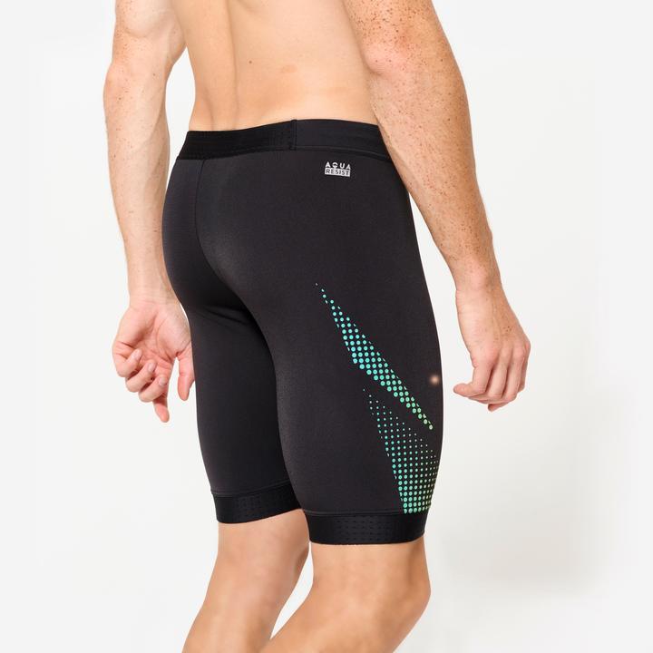 Image du produit Nabaiji Maillot de bain jammer natation Homme - 500 Fiti noir jaune (XXL)