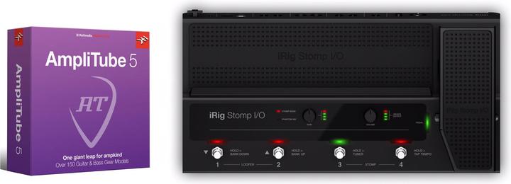 IK Multimedia iRig Stomp I/O + AmpliTube 5 Bundle (USB)
