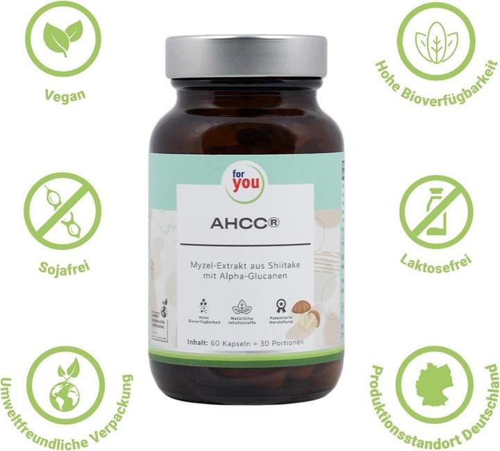 Produktbild For You AHCC® (60 Stück, Kapseln)