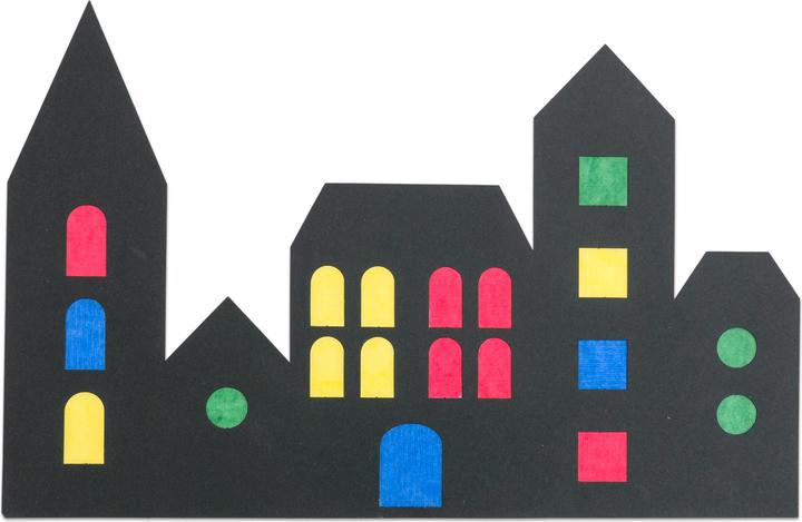 Produktbild Betzold Fensterbild Stadt, 12 Stück (630 g/m², 1 x)