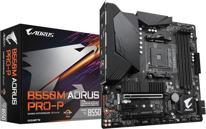 Produktbild Gigabyte B550M AORUS PRO-P (AM4, AMD B550, mATX)