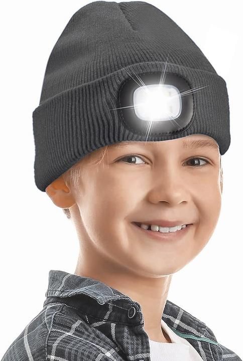 Actual product image Out of the blue Beanie hat with LED light universal size grey