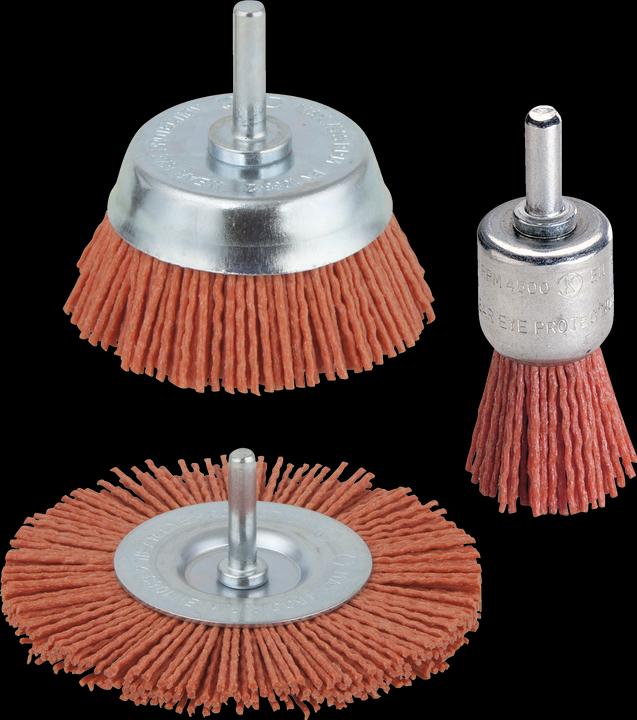 wolfcraft 1 kit de brosses nylon (80)