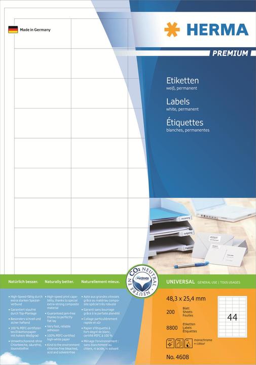 Image du produit Herma Étiquettes universelles A4