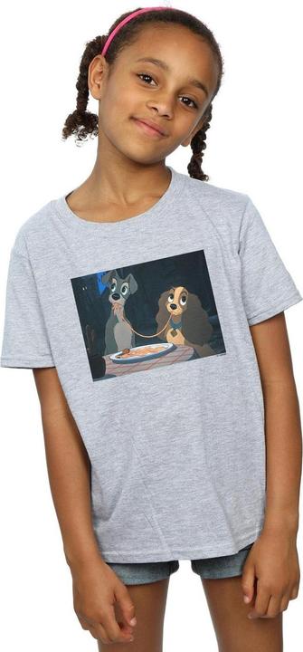 Immagine prodotto Disney Lady And The Tramp Spaghetti Slurp Maglietta Ragazze (140, 146)
