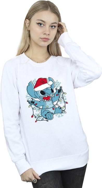 Immagine prodotto Disney Lilo And Stitch Christmas Lights Sketch Felpa Donna (L)