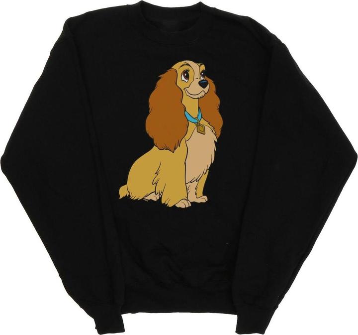 Actual product image Disney Girls Lady And The Tramp Lady Spaghetti Heart Sweatshirt (128)