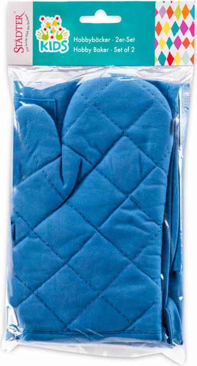 Actual product image Städter Tablier et gant pour enfant - Bleu (2pcs)