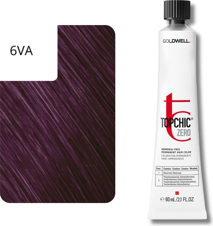 Actual product image Goldwell Topchic Zero - 6VA Dark Violet Ash Blonde (6VA - Dark violet ash blonde)