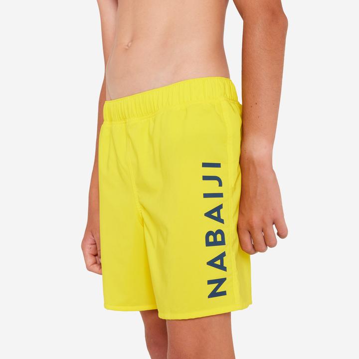 Produktbild Nabaiji Boys' swimming shorts - 100 yellow (10, 11, 12)