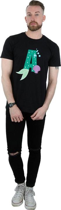 Actual product image Disney Mens Alphabet A Is For Ariel T-Shirt (L)