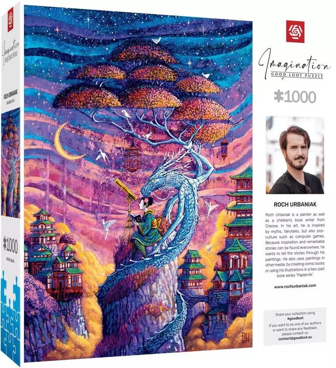 Actual product image Cenega Puzzle Good Loot Imagination Puzzle: Roch Urbaniak Sakura i Ryu 1000 elementów (1000 pieces)