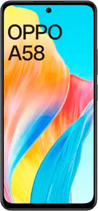 Produktbild OPPO A58 (128 GB, Glowing Black, 6.72", Dual SIM, 50 Mpx, 4G)
